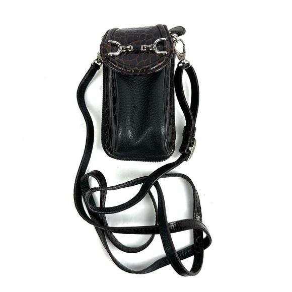 Brighton Crossbody Wallet Leather Vintage Purse Night Out Mini Bag - Picture 1 of 10